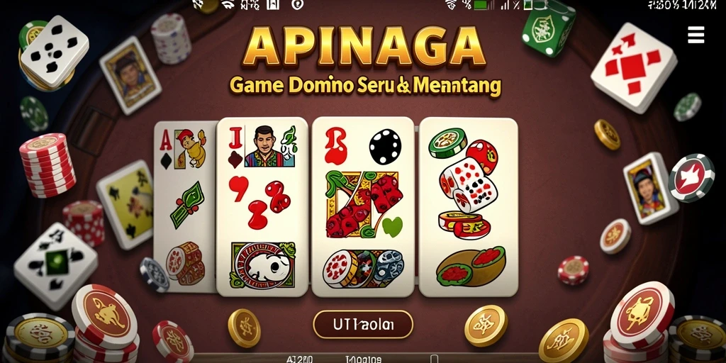 Tampilan gameplay seru dan interaktif di APINAGA.