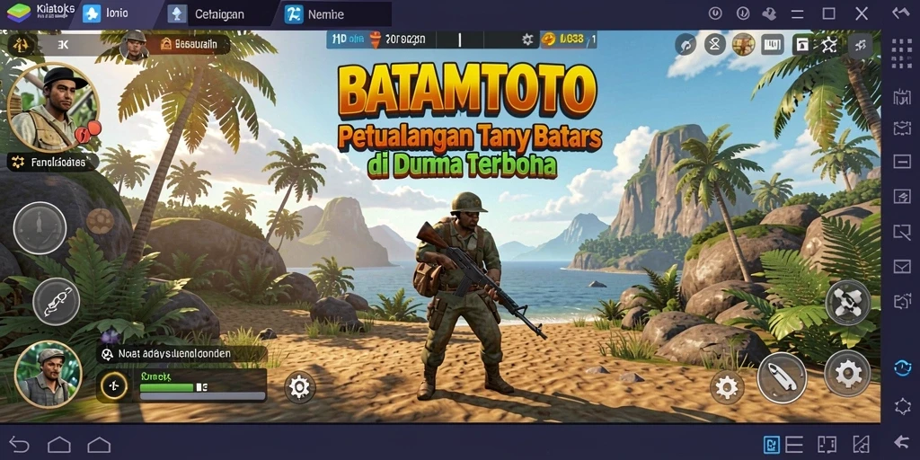Tangkapan layar gameplay <strong>BATAMTOTO</strong> menampilkan petualangan mendebarkan di dunia terbuka.