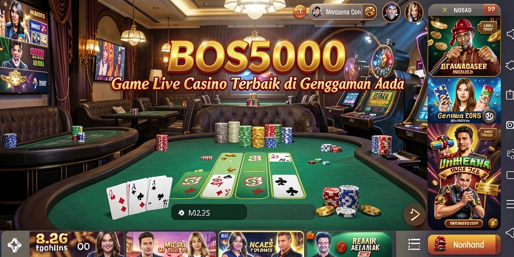 Screenshot gameplay menarik dari BOS5000 di Live Casino.