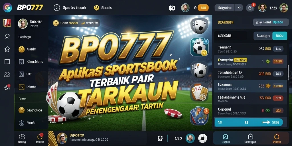 Tampilan menarik BPO777 dengan berbagai pilihan taruhan olahraga.