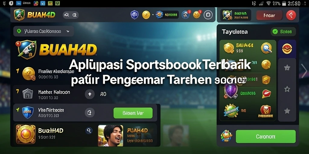 Tampilan gameplay Sportsbook BUAH4D yang menarik dan interaktif.