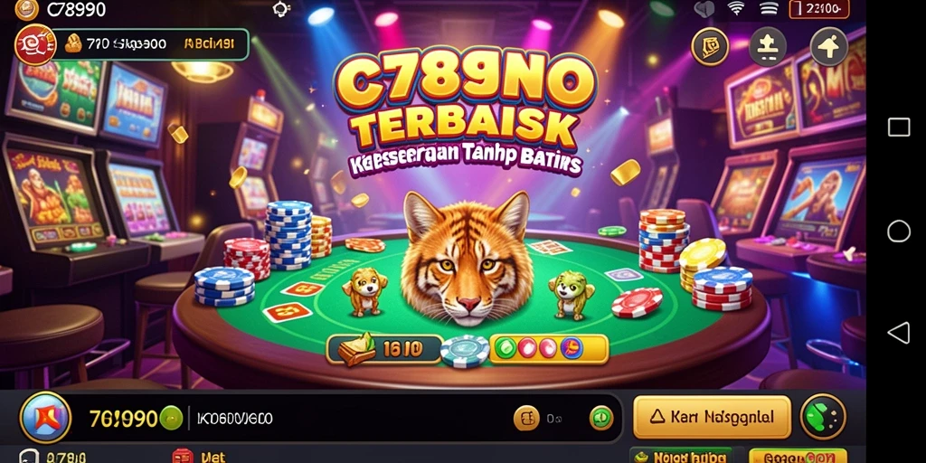 Tampilan antarmuka yang menarik dari C7890 saat bermain Kasino.