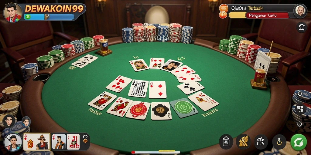 Gameplay seru QiuQiu di DEWAKOIN99.