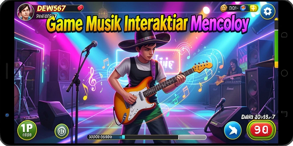 Tampilan menarik gameplay DEWI567 yang menyajikan pengalaman musik interaktif.