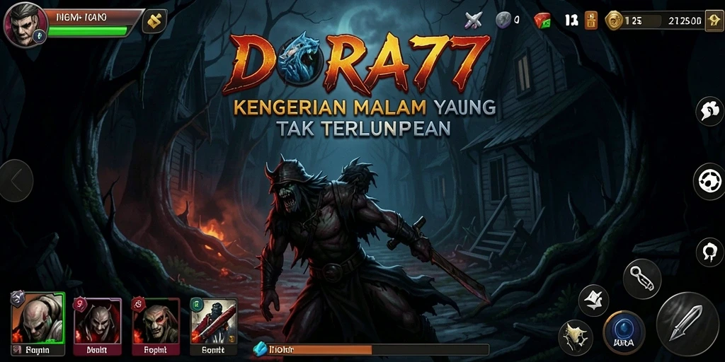 Tangkapan layar DORA77 menunjukkan gameplay yang mencekam dan menegangkan.