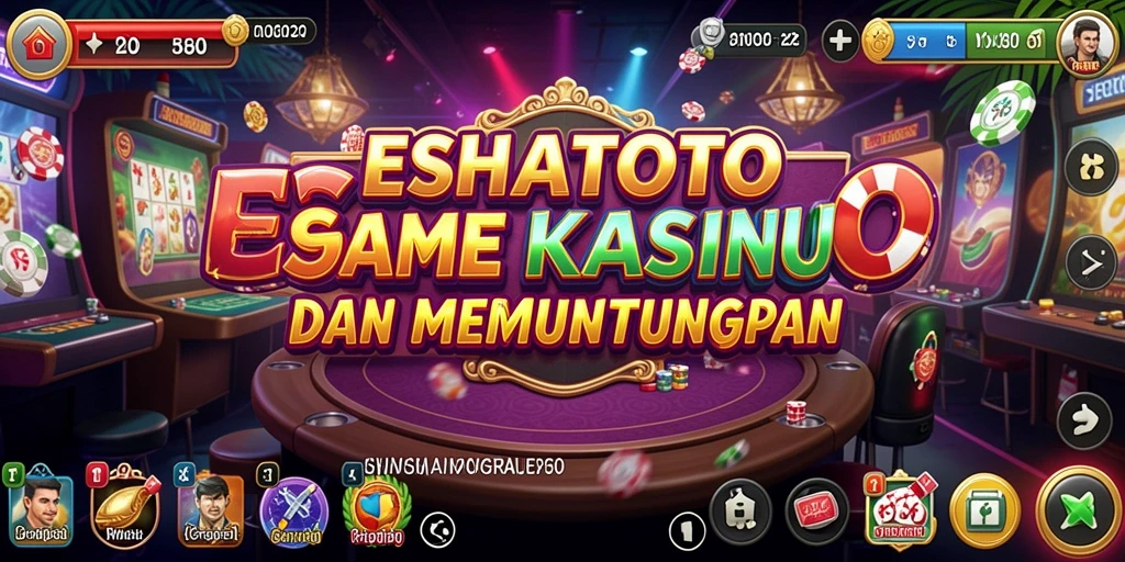 Tampilan gameplay ESHATOTO yang menarik dan mengasyikkan.