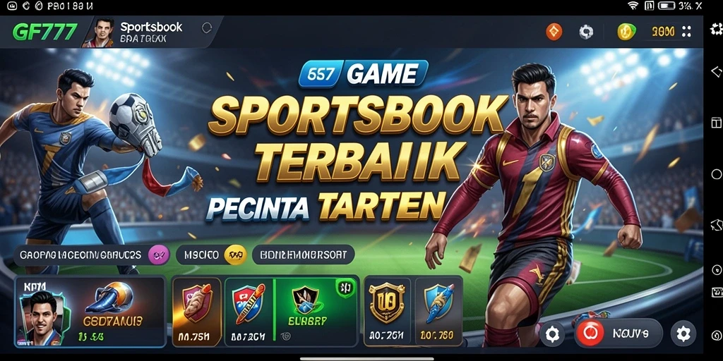 Tampilan gameplay Sportsbook GF777 dengan fitur taruhan langsung yang menarik.