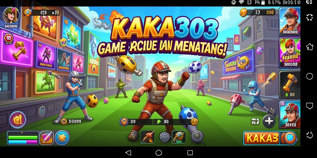 Tampilan screenshot gameplay KAKA303 yang menunjukkan aksi arcade seru.