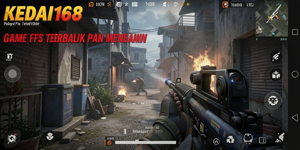 Screenshot dari gameplay KEDAI168 yang menunjukkan aksi pertempuran mendebarkan.