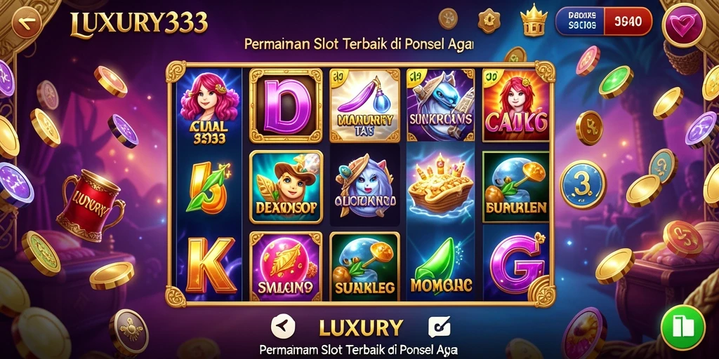 Screenshot gameplay Slot LUXURY333 yang menarik dan menghibur.