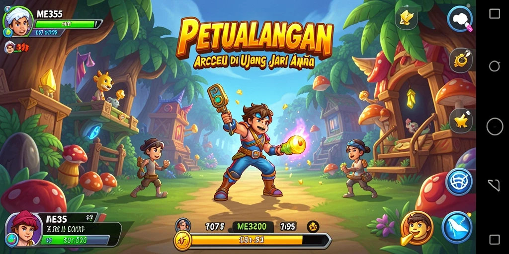 Screenshot gameplay ME355 dengan aksi seru dan grafis menawan.