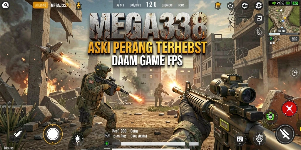 Gameplay intens dalam aksi FPS yang mendebarkan.