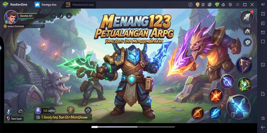 Screenshot MENANG123 menunjukkan aksi seru dalam pertarungan ARPG.