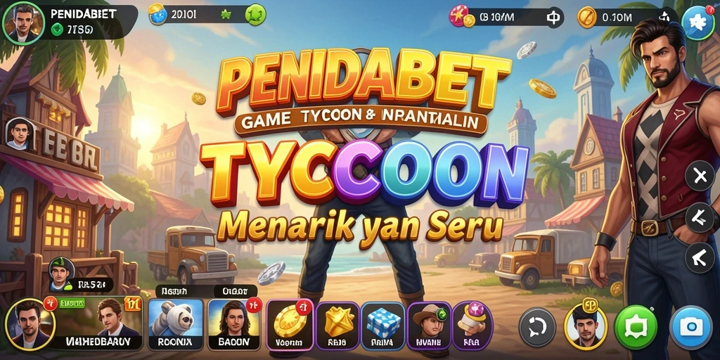 Tampilan gameplay menampilkan elemen menarik dari game Tycoon.