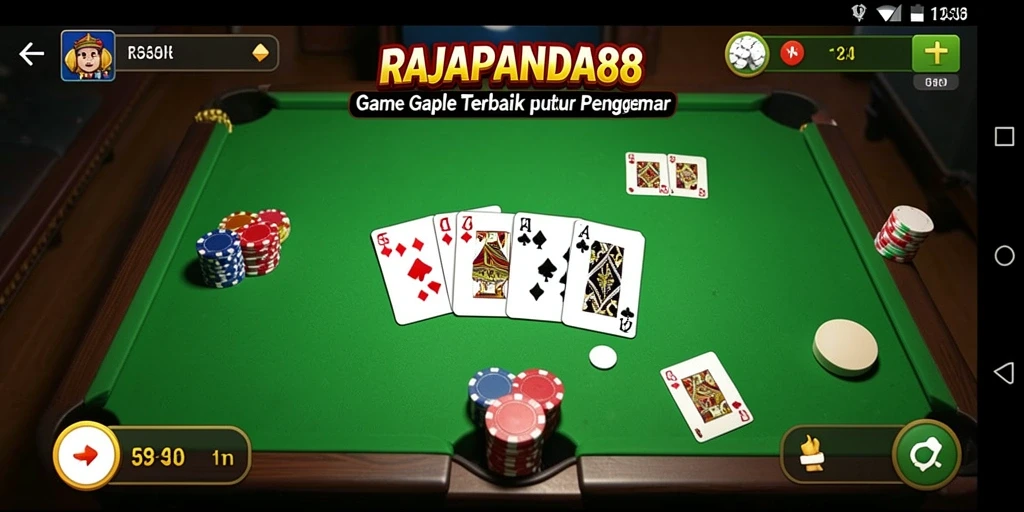 Tampilan menarik saat bermain Gaple di RAJAPANDA88.