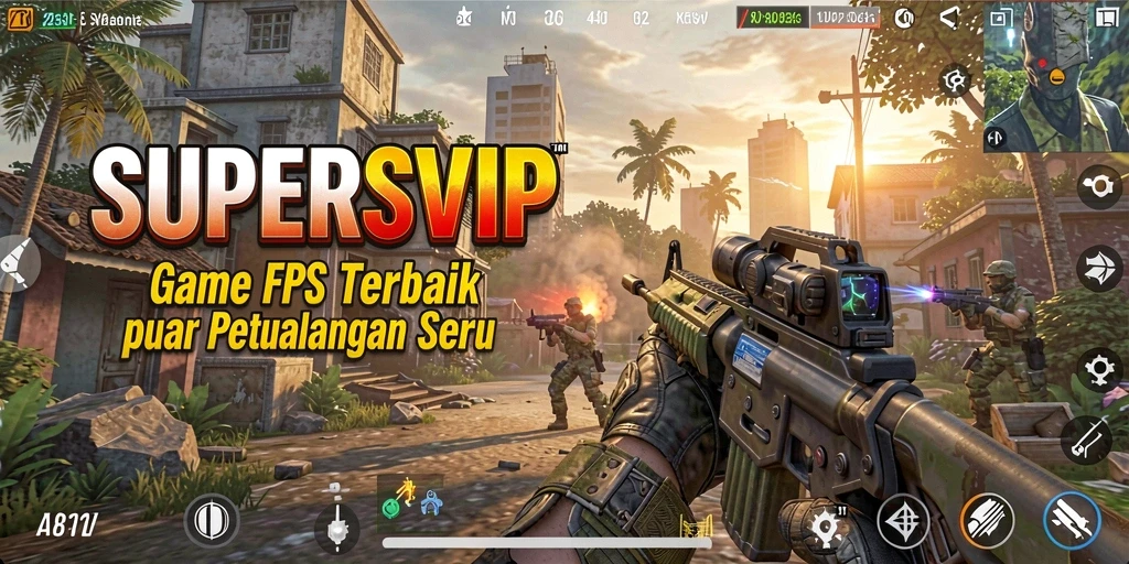 Gameplay seru dari SUPERSVIP dengan aksi baku tembak yang menegangkan.