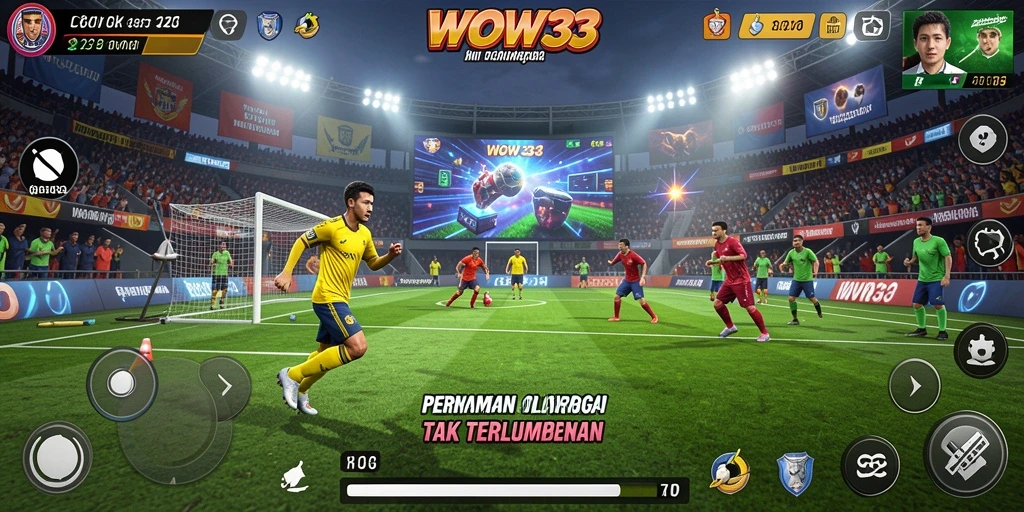 Gambar menunjukkan pemain beraksi dalam pertandingan olahraga intens.